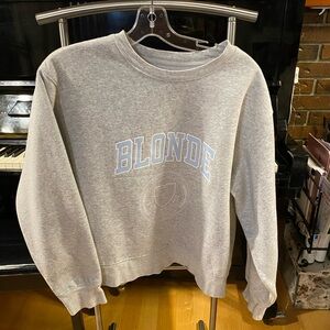 Brunette The Label Gray Logo Sweatshirt
